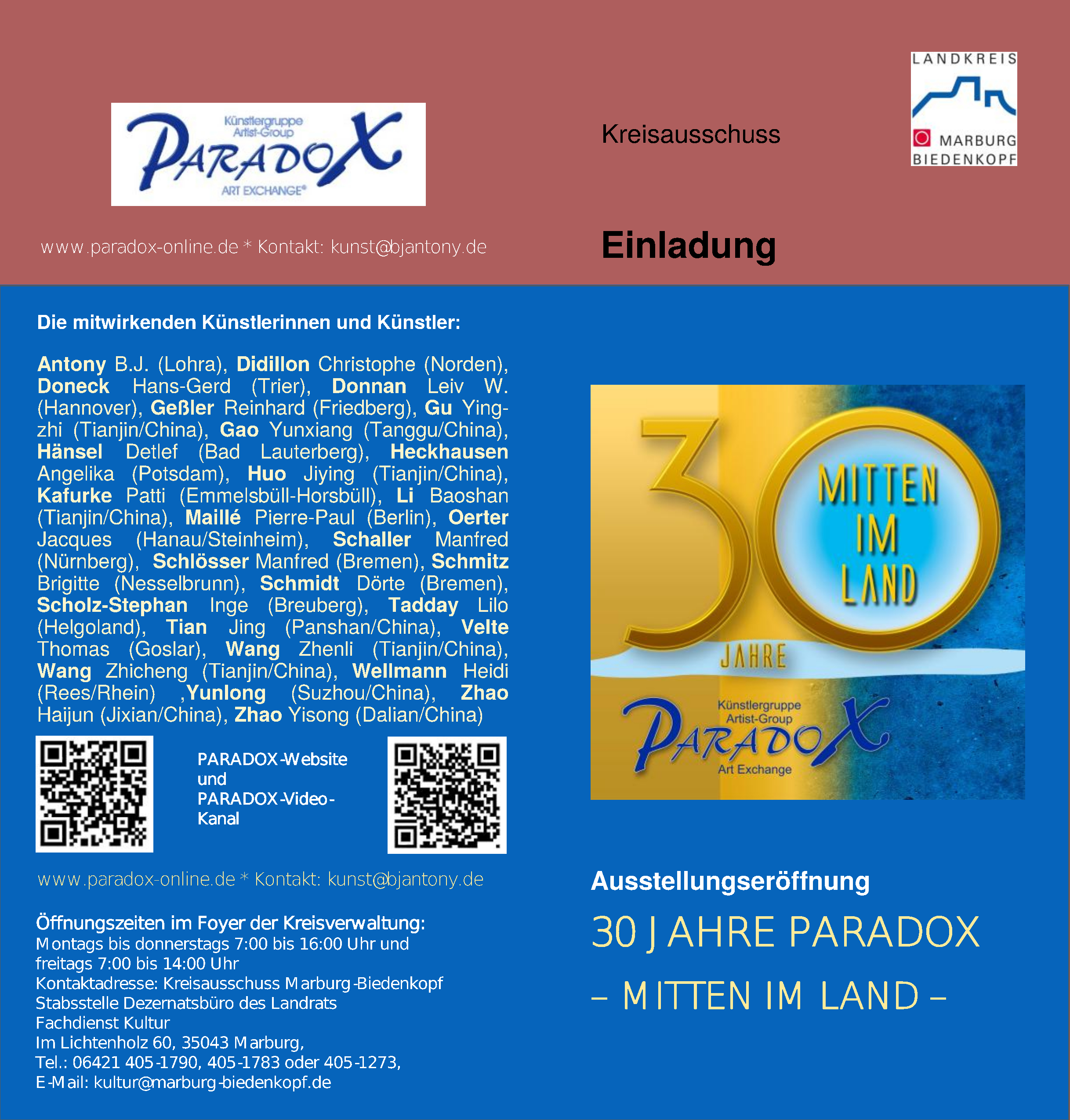 Vorschau Einladung Vorderseite